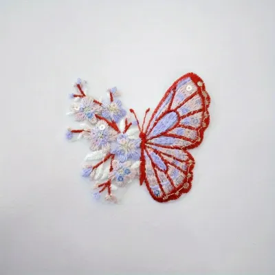 6pcs/set Butterfly Embroidery Badges Iron on Patches on Clothes DIY Dress Jeans Hat Clothing Accesories Applique Stickers