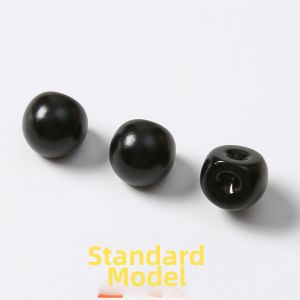 TILAIEN | Round Dark-Eyed Pearl Decorative Button with Oblique Hole