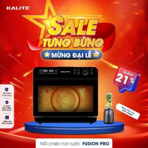Nồi chiên hơi nước KALITE STEAM FUSION PRO 4in1 chiên hấp nướng rã đông 20 lít