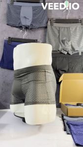 Quần sịp đùi nam cao cấp chất ren lưới mềm mại thoáng mát kiểu dáng boxer xuất Nhật_Boxman