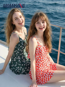 Momasong | Floral Print One-piece Swimsuit For Vacation and Spa