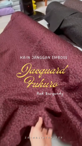 Kain Bahan Kebaya Janggan Jacquard Fukuro Emboss Kain Janggan Emboss