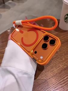 szhaiyu | Lens Camera Bracket for Magsafe Wireless Charge Wrist Strap Phone Case for IPhone 17 Pro Max Air 16 15 14 11 12 13 Pro Cover