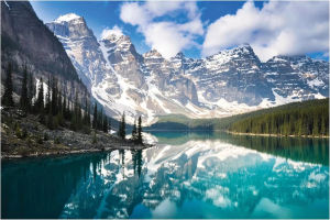 500/1000/1200/2000 Piece Paper Jigsaw Puzzle of Adult Featuring Moraine Lake Landscape Puzzle Challenging Game Fun Toy Kid Gift