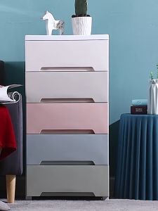 Drawer Cabinet 36cm Wide Thickened Gap Storage Cabinet Drawer White Cabinet With Wheels Cracked Storage Box Wardrobes 3/4/5/6/7Layer Kitchen Storage Gap Plastic Drawer Cabinet Bathroom Cabinet Removable Cabinet Space Savers