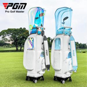 PGM QB168 ถุงกอล์ฟสำหรับสุภาพสตรีเกาหลีสีใสที่ซ่อนแถบผูกรอกป้องกันการสาดน้ำถุงกอล์ฟ