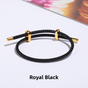 Adjustable Macaron Color Series Wire Rope Carrying Strap Waterproof This Animal Year Red Rope Rope Bracelets for Men and Women Wear Transfer Beads