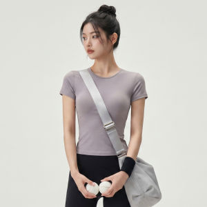 LANXIAOKE | Slim Breathable Yoga T-shirt Short-sleeved Light