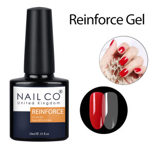 NAILCO 10/15ml Tempered Top Coat Gel Nail Art Matte Top and Base Coat Soak Off UV Blooming Gel Reinforce Semi Permanent Gel
