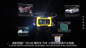 12V 6A Car Battery Charger Motorcycle and Car Acid Battery Charger UK Plug Smart Car and Motorcycle Battery Pulse Repair Pengecas Bateri Kereta 电瓶充电器