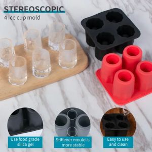 Silicone Shot Glass Mold for Resin and Frozen Whiskey Glass Ice Cubes Tray Edible Cups Making Molds Ice Cups Moulds Fluted Cake