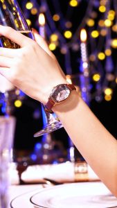 Sunlifex Jam Tangan Wanita 6118 Korea Anggun Santai Kuarsa Anti Air Tali Kulit Jam Tangan Cewek