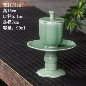 Cốc Đựng Nước Hoa Sen Bằng Gốm Sứ Phong Cách Trung Hoa Mới Để Cúng Tế Phật Cốc Đựng Nước Sạch Để Cúng Tế Phật