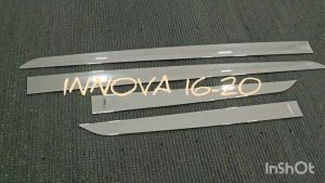 กันกระแทก คิ้วกันกระแทกข้างประตู โครเมี่ยม โตโยต้า อินโนวา คริสต้า All New TOYOTA INNOVA 2016 2017 2018 2019 2020 2021 RI