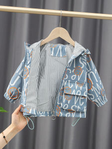 Áo Khoác Thời Trang Xuân Thu Cho Bé Trai Áo Khoác Cotton Thường Ngày Có Mũ Trùm Đầu Có Khóa Kéo Áo Khoác Trẻ Em Mùa Thu