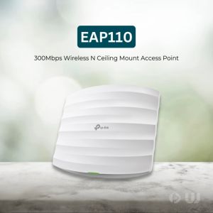 TP-Link Omada EAP110 300Mbps Wireless N Ceiling Mount Access Point (White)