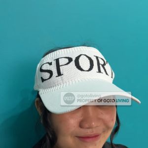 Goto Megan Sport Cap Topi Golf Senam Olahraga Wanita Katun Elastis