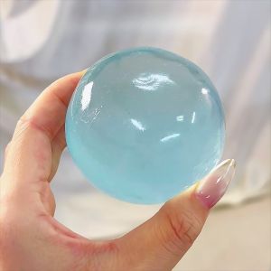 Blue Maltose Squishy Toy Mochi Anti-Stress Fidget Soft Quick-Rebound Decompression Ball Để Giảm Căng Thẳng Và Giải Trí