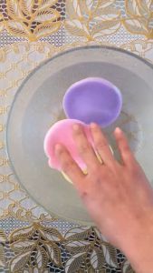 Gói 12 miếng Bông Nở - Bông nở rửa mặt bọt biển Chivey