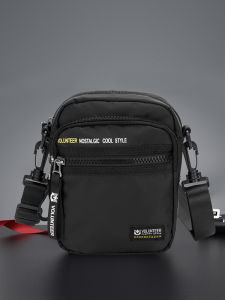 Volunteer | กระเป๋าสะพายข้างผ้าแคนวาส Oxford ขนาดเล็กสำหรับผู้ชาย กระเป๋าสะพายข้างแบบลำลอง กระเป๋าใส่โทรศัพท์มือถือ กระเป๋าผ้าใบสำหรับฤดูร้อน ปิดด้วยซิป กระเป๋าสะพายข้างหนังสือ