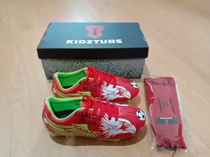 KIDZTUBS Sepatu Sepak Bola Anak Laki Laki Usia 4 -12 Tahun PAUD TK SD Nomor Size 28 29 30 31 32 33 34 35 36 37 KIDZTUBS 1330110424