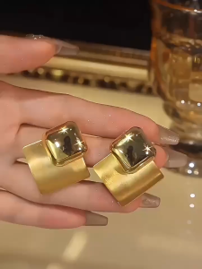 LL Fashionable geometric square personalized elegant earrings ES63792