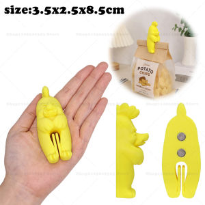 Farm Animal Bag Clip Fridge Magnet 3D PrintedSheep Pig Cow Horse Chicken Snack Sealing Clips Household Kitchen Storage Gadget