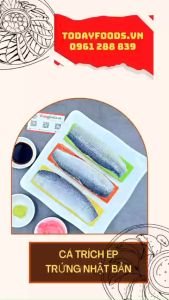 (CHỈ GIAO HCM) Cá trích ép trứng Nhật Bản ăn sashimi thanh 150G