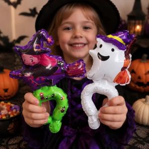 30 Chiếc Bóng Bay Đeo Tay Halloween Bằng Giấy Nhôm Trang Trí Tiệc Tùng Kiểu Dáng Hoạt Hình Động Vật Ngẫu Nhiên Dùng Cho Tiệc Sinh Nhật Halloween