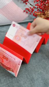 Bao Lì Xì Màu Đỏ Nhiều Ngăn Hình Rồng Năm Mới Phong Cách Châu Á Mới Nhất 2024