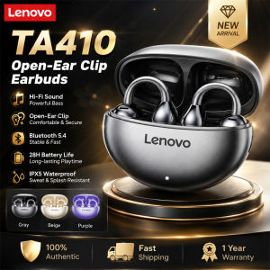 Lenovo | 100% Original Lenovo Earclip Style Wireless Bluetooth Earphones ENCHifi Stereo Panoramic Sound with Mic For Sports/cycling