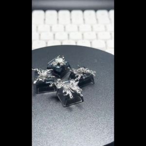Tùy Chỉnh Thủ Công Black Butterfly Girl Metal Keycaps OEM ESC Keys Cho Bàn Phím Cơ Chơi Game Quà Tặng Cá Tính Nghệ Nhân