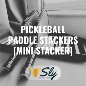 Pickleball Paddle Stacker MINI | Compact Minimalist Paddle Holder Stand