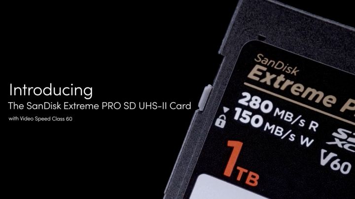 SanDisk Extreme PRO UHS-II SDXC V60 Memory Card 64GB/128GB/256GB