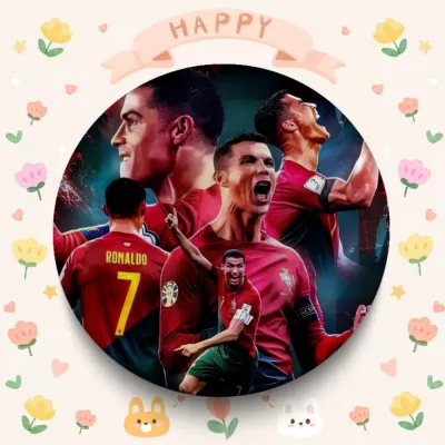 C-Cristiano R-Ronaldo CR7 Tinplate Pin Button Custom Anime Role Old-school Brooch Cartoon Collar Badge Jewelry Gift Fans S