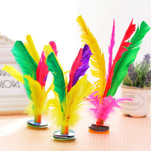 Feather Shuttlecock Sports Special Childrens Elementary School Girl Toy Fitness Foot Kick Key Kick Shuttlecock Competition Shuttlecock