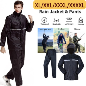 Raincoat Rain Pants Set for Men Women Split Body Anti-storm Takeaway Riding Hiking Travel