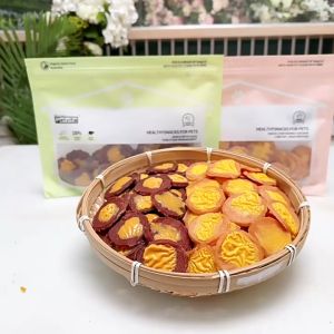 SNACK GÀ PHÔ MAI LÁT PURE NATURE BÁNH THƯỞNG CHO CHÓ CAO CẤP 80GR