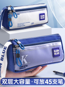 Túi Đựng Bút Chì Hai Lớp Dung Tích Lớn Túi Đựng Bút Chì Trong Suốt Cho Học Sinh Trung Học Túi Đựng Bút Chì Chống Bẩn Cho Học Sinh Tiểu Học