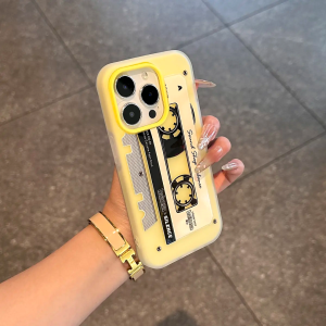 Dopamine Split-into-Two Mobile Phone Case for iPhone 16/15/14/13/12/11 pro Max Retro Style Couple Protective Soft Shell Frosted