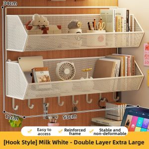 evesigar | Hanging Wall Shelf No Drill Book Snack Storage