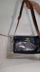 BJ43912 - BLACK/GRAY - TAS SLEMPANG HANDBAG TAS WANITA FASHION IMPORT MODIS ELEGAN TERMURAH TERLARIS TERBARU TAS BATAM BQ3912