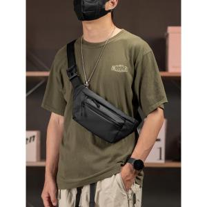 Casual Waterproof Waist Bag for Men Beltbag Men Body Bag Coin Purses - Night Reflection Nylon Versatile Shopping Travel Options