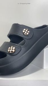 Hilos Slip On Wanita Strip Ban Dua Karet EVA New Model Style Korea