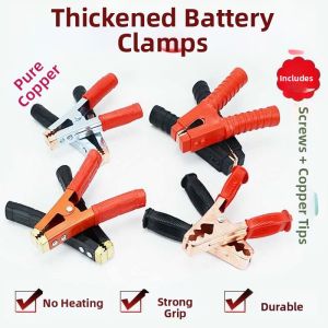 JUNENGLIANG | Battery Booster Cable Clips Alligator Clamps Large Thick Charging Copper