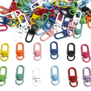 5Pcs Multicolor Alloy Key Rings Lobster Clasp Hooks For Keychain DIY Jewelry Findings Toys Bags Accessories