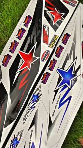 Stiker Variasi Yamaha Mio: Old Striping, Sporty & Smile