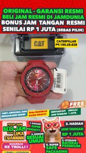 JAM CATERPILLAR ORIGINAL CATERPILLAR CAT P9.180.28.828 - Men LA - Resin - Merah - JAMDUNIA / JAM DUNIA JD18