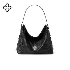 Italian Leather Hobo Bag Large