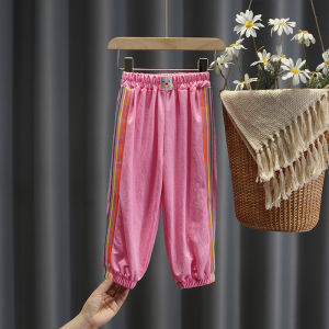 Mosquito-Resistant Casual Sports Pants for Girls Lightweight Summer New Style Children Fashionable Thin Casual Pants